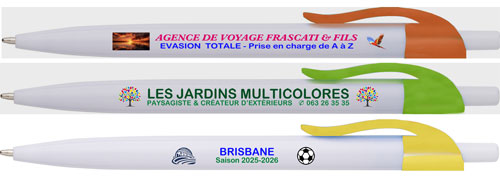 marquage en couleurs compris pour ce stylo Abordable